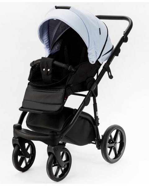 Детская коляска Adamex Nola Deluxe 3 в 1 N-SA17 (ГОЛУБАЯ КОЖА)