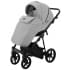 Детская коляска Adamex Porto Deluxe 3 в 1 PO-SA03 (СВ.СЕРАЯ.КОЖА)