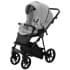 Детская коляска Adamex Porto Deluxe 3 в 1 PO-SA03 (СВ.СЕРАЯ.КОЖА)