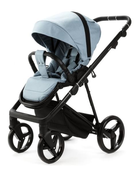 Детская коляска Adamex Quantum 2 в 1 Q-TK101 (СЕРО-ГОЛУБОЙ)