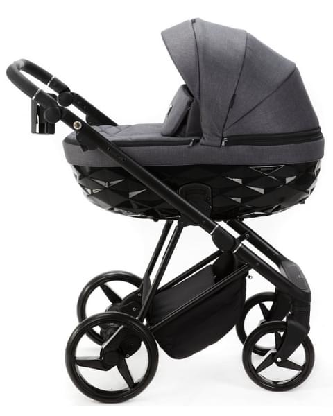 Детская коляска Adamex Quantum 2 в 1 Q-TK66 (Т.СЕРЫЙ)