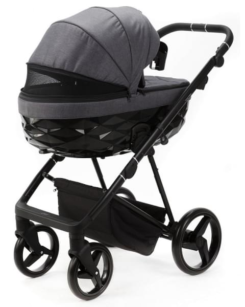 Детская коляска Adamex Quantum 2 в 1 Q-TK66 (Т.СЕРЫЙ)
