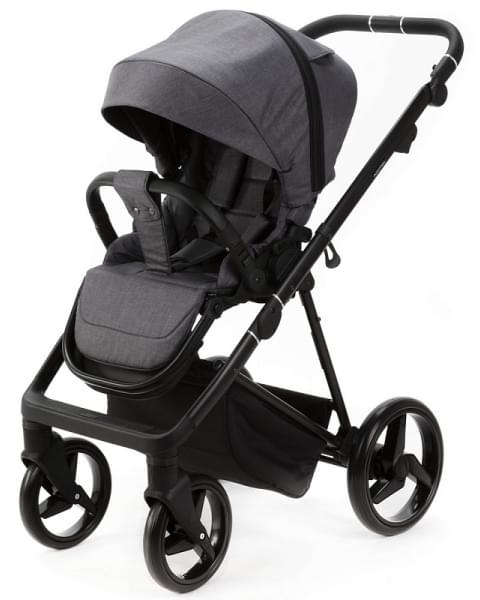 Детская коляска Adamex Quantum 2 в 1 Q-TK66 (Т.СЕРЫЙ)