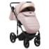 Детская коляска Adamex Rimini Deluxe 3 в 1 RI244 РОЗОВ.КОЖА+ ЗОЛОТО.ОТДЕЛКА