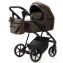 Детская коляска Adamex Vasco Deluxe 2 в 1 V-SM16 (БЕЖ МЕТАЛИК КОЖА)