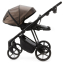 Детская коляска Adamex Vasco Deluxe 2 в 1 V-SM16 (БЕЖ МЕТАЛИК КОЖА)