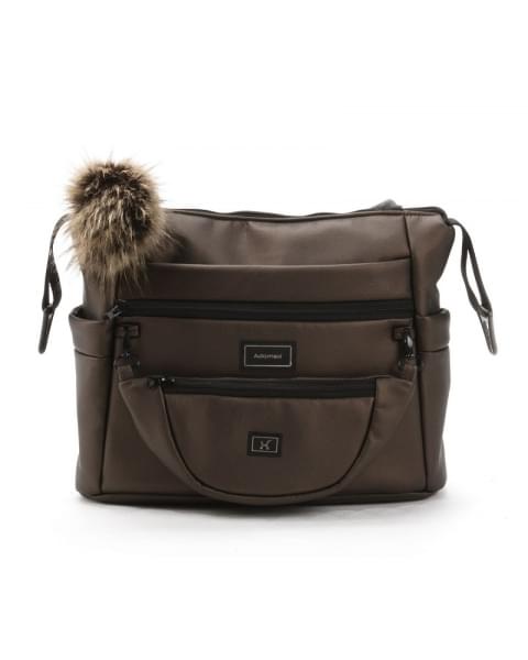 Детская коляска Adamex Vasco Deluxe 2 в 1 V-SM16 (БЕЖ МЕТАЛИК КОЖА)