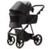 Детская коляска Adamex Vasco Deluxe 3 в 1 V-SA02 (ЧЕРНАЯ КОЖА)