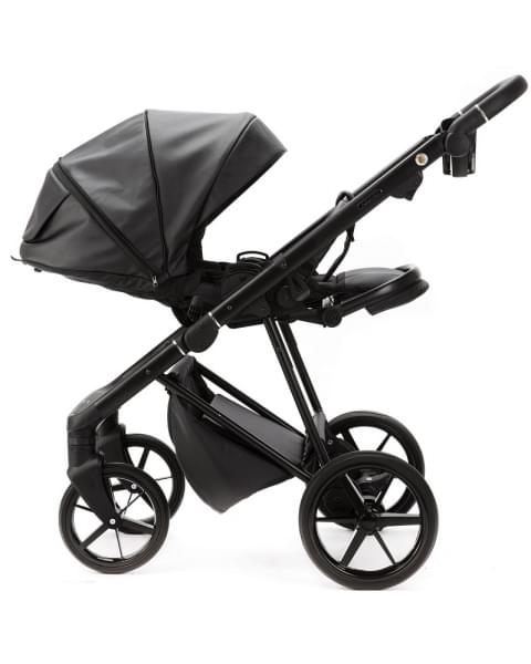 Детская коляска Adamex Vasco Deluxe 3 в 1 V-SA02 (ЧЕРНАЯ КОЖА)