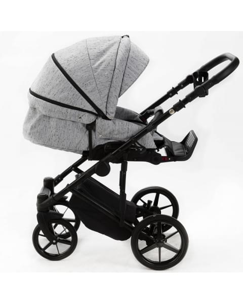 Детская коляска Adamex Zico 2 в 1 Z-TK03B СВ.СЕРАЯ КРУПНАЯ БЕРЕЗКА