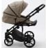 Детская коляска Adamex Zico Deluxe 2 в 1 Z-SA09 ТЕМНО-БЕЖЕВАЯ КОЖА