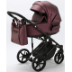 Детская коляска Adamex Zico Deluxe 3 в 1 Z-SM08 Т.СИРЕН.ПЕРЛ КОЖА