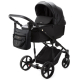 Детская коляска Adamex Zico Deluxe New 3 в 1 ZN-SA02 ЧЕРНАЯ КОЖА