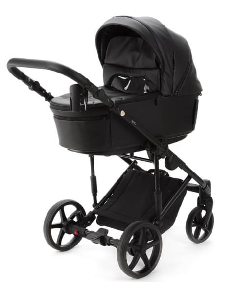 Детская коляска Adamex Zico Deluxe New 3 в 1 ZN-SA02 ЧЕРНАЯ КОЖА