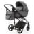 Детская коляска Adamex Zico Deluxe New 3 в 1 ZN-SA04 СЕРАЯ КОЖА
