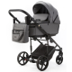 Детская коляска Adamex Zico Deluxe New 3 в 1 ZN-SA04 СЕРАЯ КОЖА