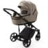 Детская коляска Adamex Zico Deluxe New 3 в 1 ZN-SA09 (ТЕМНО-БЕЖЕВАЯ КОЖА)