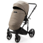Детская коляска Adamex Zico Deluxe New 3 в 1 ZN-SA09 (ТЕМНО-БЕЖЕВАЯ КОЖА)
