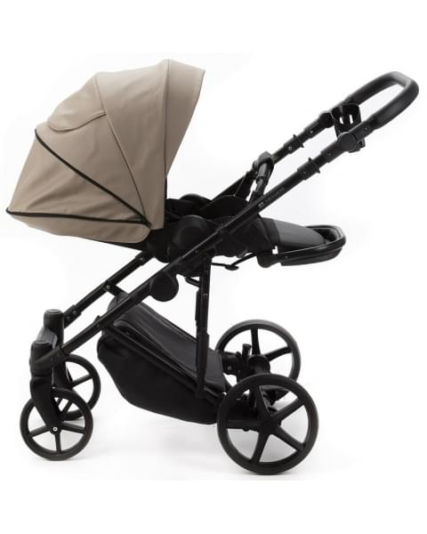 Детская коляска Adamex Zico Deluxe New 3 в 1 ZN-SA09 (ТЕМНО-БЕЖЕВАЯ КОЖА)