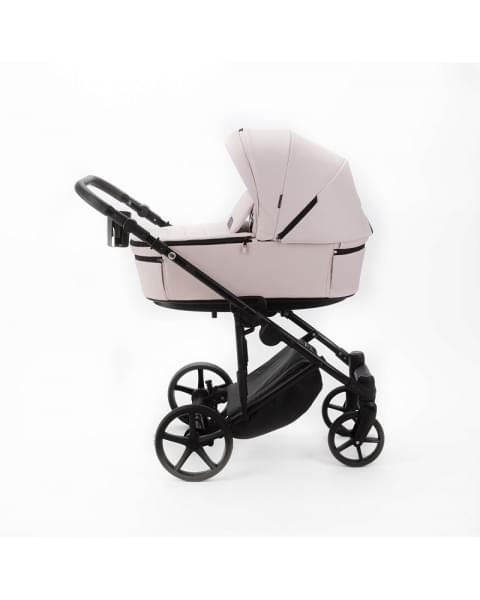 Детская коляска Adamex Zico Deluxe New 3 в 1 ZN-SA15 СВЕТЛО-РОЗОВАЯ КОЖА