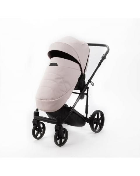 Детская коляска Adamex Zico Deluxe New 3 в 1 ZN-SA15 СВЕТЛО-РОЗОВАЯ КОЖА