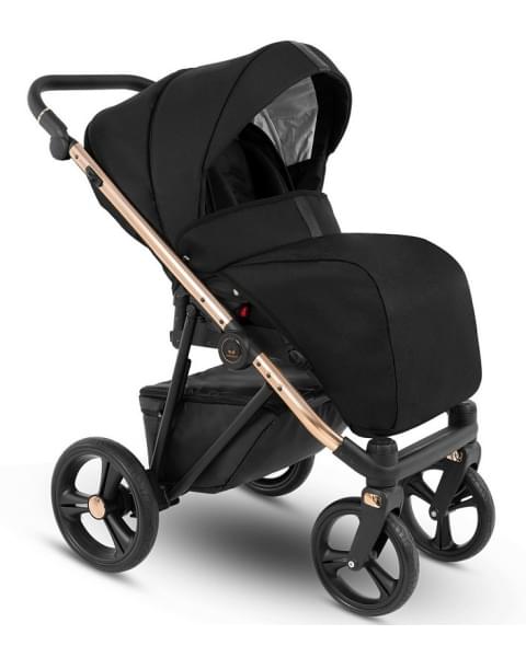 Детская коляска Camarelo Belagio 2 в 1 BG-04 чёрный жаккард