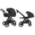 Детская коляска Carrello Omega Plus CRL-6540 2 в 1 Cosmo Black с переходниками на автолюльку