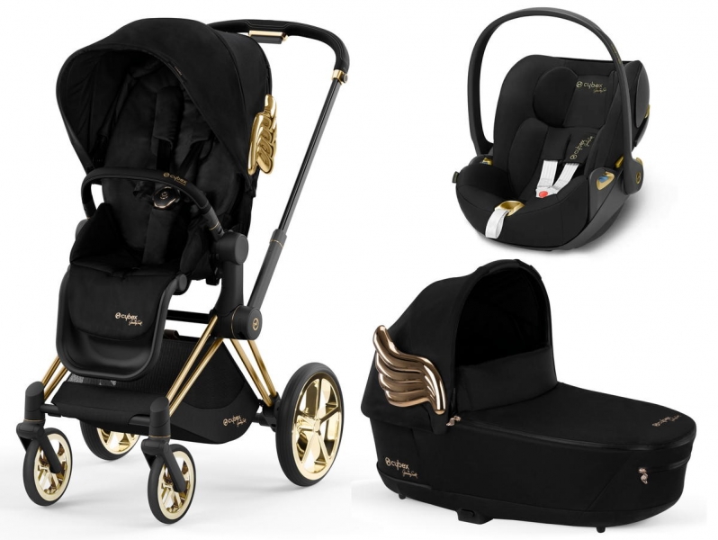 Детская коляска Cybex Priam IV Cloud Z i-Size 3 в 1 Jeremy Scott Wings