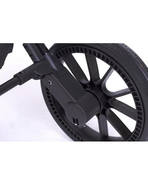 Детская коляска Peppy Monaco 2 в 1 Royal black (черный), рама черный глянец