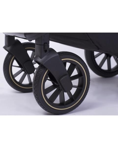 Детская коляска Peppy Monaco 2 в 1 Royal black (черный), рама черный глянец