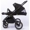 Детская коляска Peppy Monaco 2 в 1 Royal black (черный), рама черный глянец