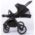 Детская коляска Peppy Monaco 2 в 1 Royal black (черный), рама черный глянец