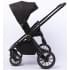 Детская коляска Peppy Monaco 2 в 1 Royal black (черный), рама черный глянец