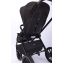 Детская коляска Peppy Monaco 2 в 1 Royal black (черный), рама черный глянец