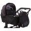 Детская коляска Peppy Monaco 2 в 1 Royal black (черный), рама черный глянец