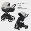 Детская коляска Riko Basic Montana X Ecco 2 в 1 31 Light Silver-Black