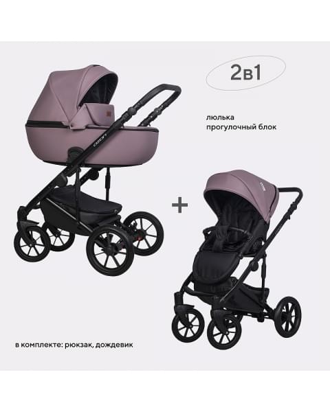 Коляска 2 в 1 Riko Basic Ozon Pastel лиловый 02