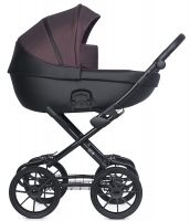 Детская коляска Riko Basic Pacco Classic 2 в 1 01 Plum (сливовый-черный)