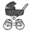 Детская коляска Roan Bass Next Classic d14 2 в 1 RCL253/1 Steel Grey