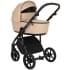 Детская коляска Roan Bass Next Кожа 3 в 1 с автокреслом Tutis Elo Lux EduSky Black RN082/1 Caramel