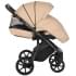 Детская коляска Roan Bass Next Кожа 3 в 1 с автокреслом Tutis Elo Lux EduSky Black RN082/1 Caramel