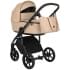 Детская коляска Roan Bass Next Кожа 3 в 1 с автокреслом Tutis Elo Lux EduSky Black RN082/1 Caramel