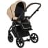 Детская коляска Roan Bass Next Кожа 3 в 1 с автокреслом Tutis Elo Lux EduSky Black RN082/1 Caramel