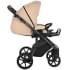 Детская коляска Roan Bass Next Кожа 3 в 1 с автокреслом Tutis Elo Lux EduSky Black RN082/1 Caramel