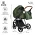 Детская коляска Roan Sol 3 в 1 с автокреслом Tutis Elo Lux EduSky Black RSL/1013 Boho Green