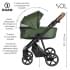 Детская коляска Roan Sol 3 в 1 с автокреслом Tutis Elo Lux EduSky Black RSL/1013 Boho Green