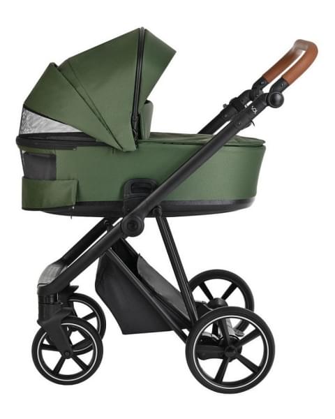 Детская коляска Roan Sol 3 в 1 с автокреслом Tutis Elo Lux EduSky Black RSL/1013 Boho Green