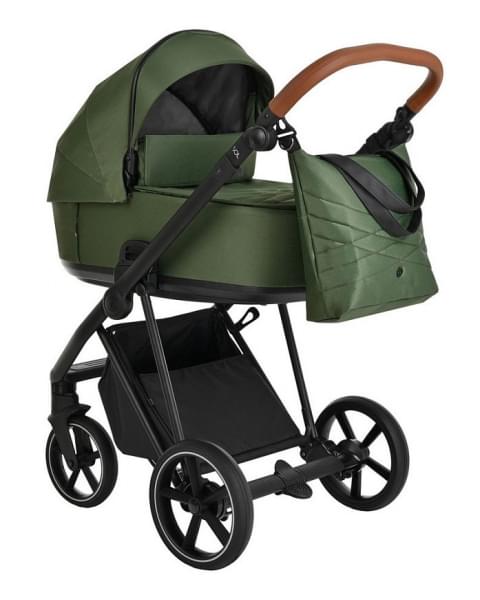 Детская коляска Roan Sol 3 в 1 с автокреслом Tutis Elo Lux EduSky Black RSL/1013 Boho Green