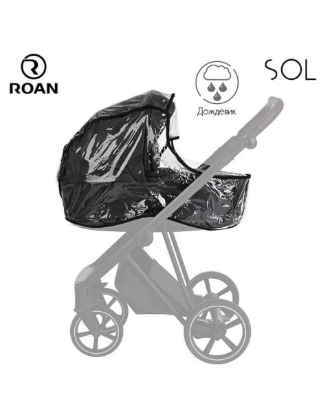 Детская коляска Roan Sol 3 в 1 с автокреслом Tutis Elo Lux EduSky Black RSL/1013 Boho Green