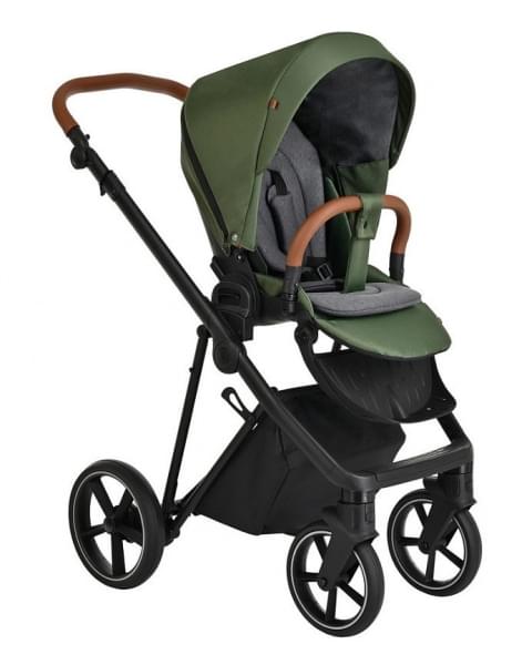 Детская коляска Roan Sol 3 в 1 с автокреслом Tutis Elo Lux EduSky Black RSL/1013 Boho Green